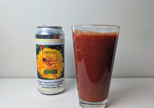 Arpus x DankHouse x Mango x Apricot x Pineapple x Cherry x Coconut x Vanilla Smoothie Sour Ale by Arpus Brewing Dankhouse Brews