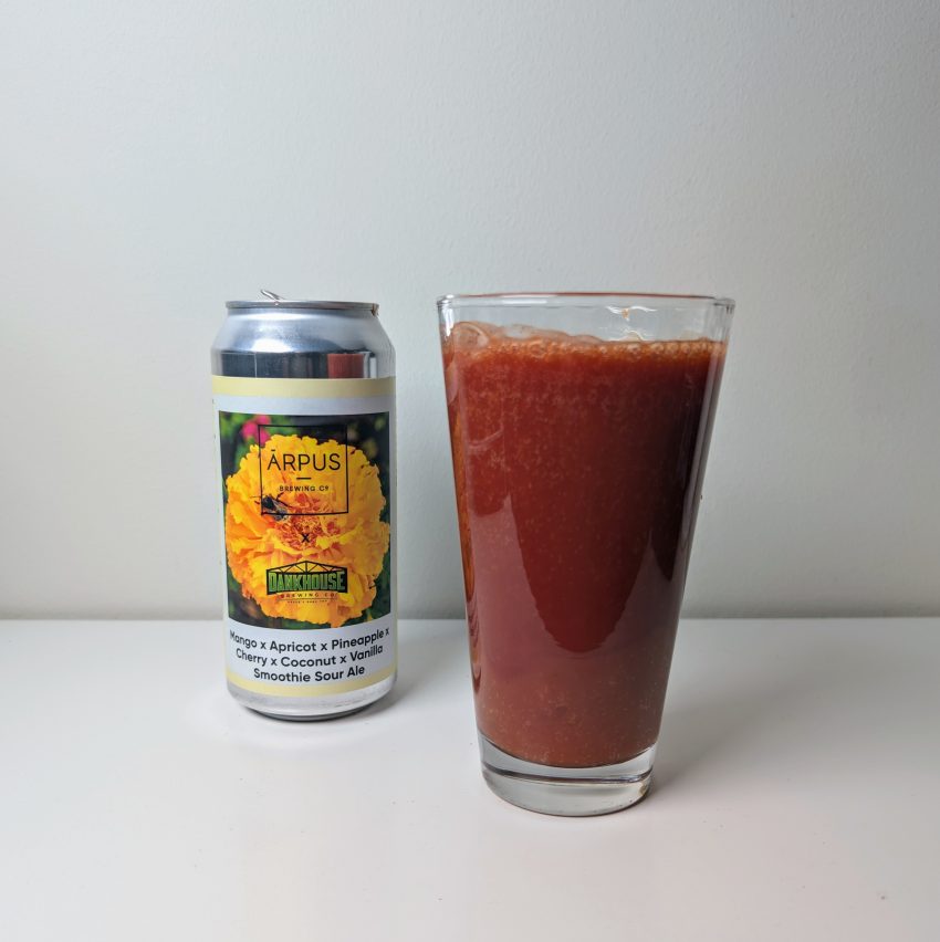 Arpus x DankHouse x Mango x Apricot x Pineapple x Cherry x Coconut x Vanilla Smoothie Sour Ale by Arpus Brewing Dankhouse Brews