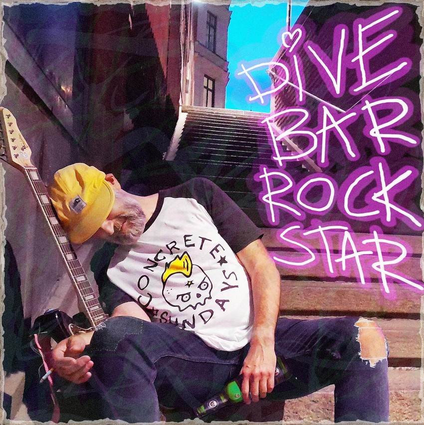 Dive Bar Rock Star Concrete Sundays